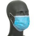 Global Equipment Disposable Face Mask With Ear Loops, Blue, 3-Ply, 50/Box KC-3PLY-99CVD**